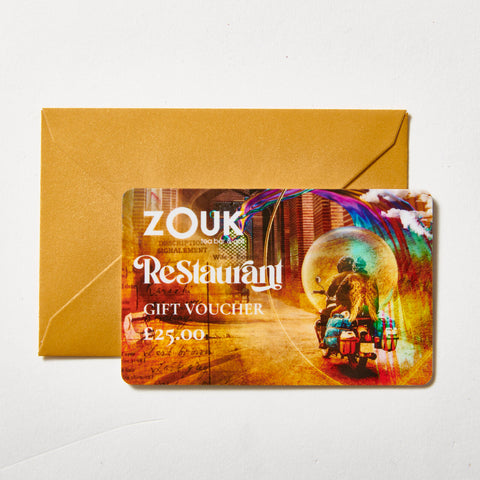 Zouk Restaurant Gift Card £25