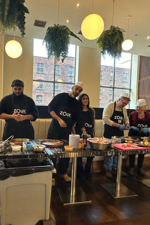 Zouk cooking class experience gift in Manchester