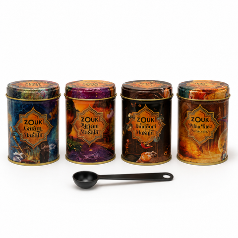 Zouk Curry Night Spice Bundle with Biryani Masala and Pilau Rice Seasoning
