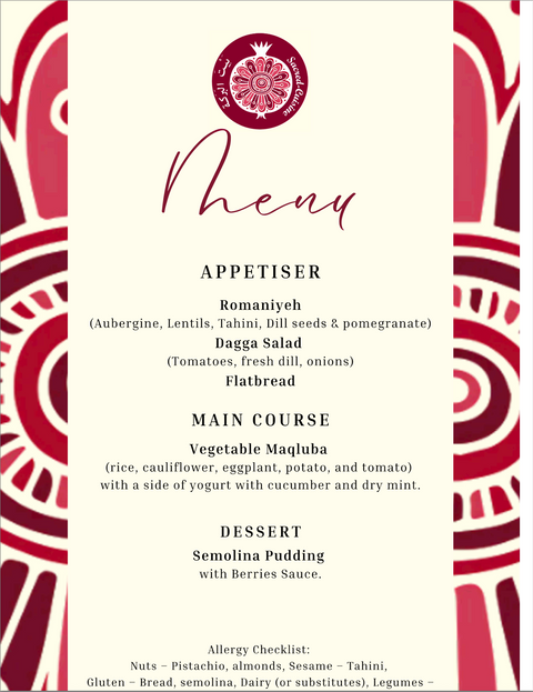 Dine For Palestine Dinner